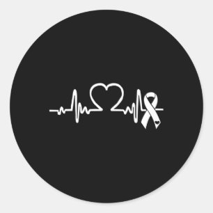Fibrillation American Heart Disease Awareness Classic Round Sticker