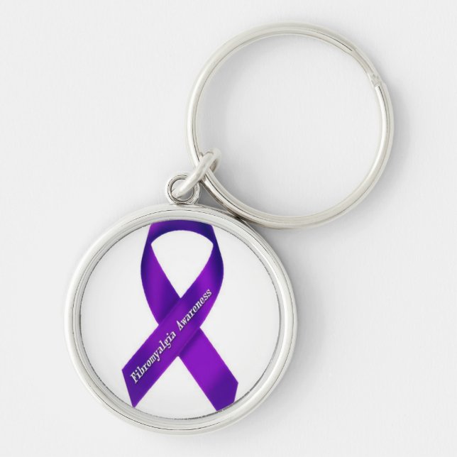 Fibro Awareness Keychain (Front)