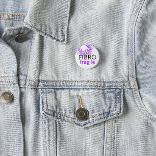 Fibro Fragile - invisible illness awareness 3 Cm Round Badge