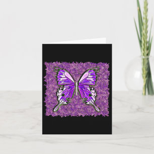 Fibro Lupus Stained Glass Butterfly Art Spoonie  Card