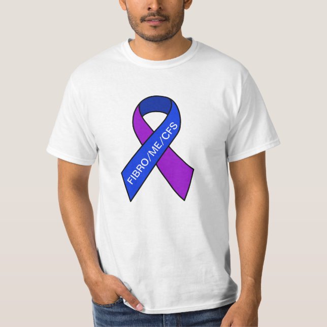 Fibro ME/CFS Chronic Fatigue Syndrome Awareness T-Shirt (Front)