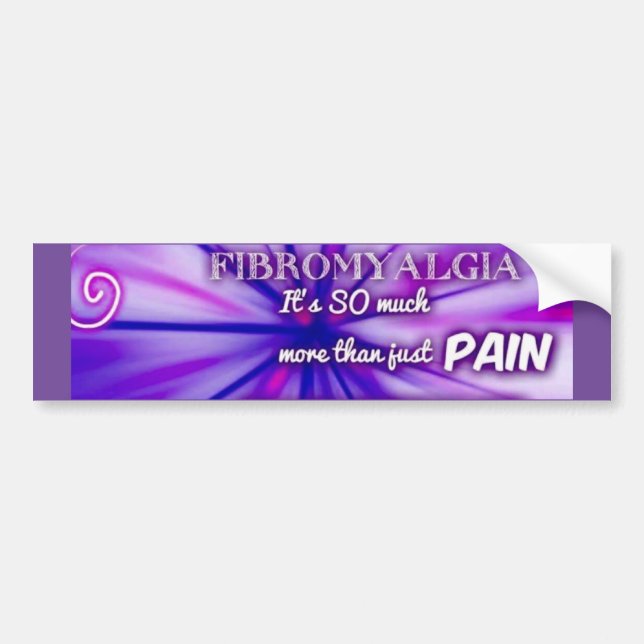 Fibro pain bumper sticker (Front)