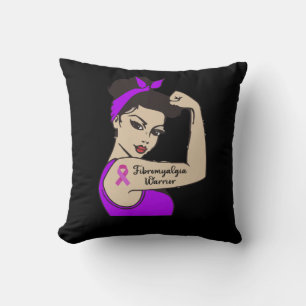 Fibro Warrior Unbreakable Fibromyalgia Awareness Cushion