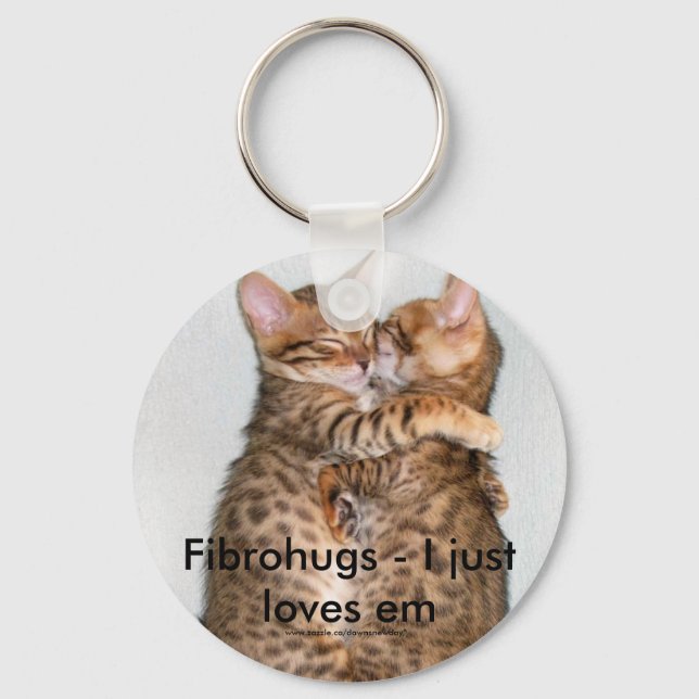 Fibrohugs - I just loves em Key Ring (Front)