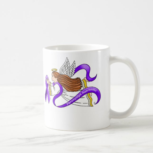 Fibromyalgia Angel Coffee Mug (Right)