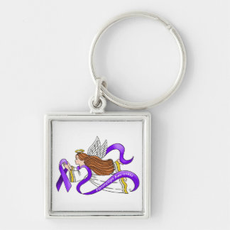 Fibromyalgia Angel Key Ring