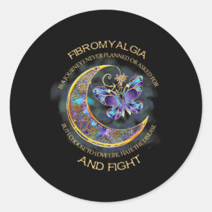 - Fibromyalgia Awareness 10 Classic Round Sticker