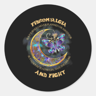 - Fibromyalgia Awareness 19  Classic Round Sticker