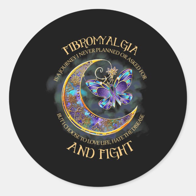- Fibromyalgia Awareness 22  Classic Round Sticker (Front)