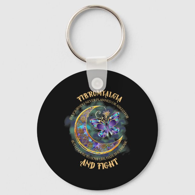 - Fibromyalgia Awareness 23  Key Ring (Front)
