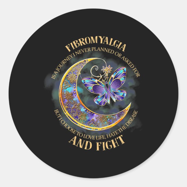 - Fibromyalgia Awareness 33  Classic Round Sticker (Front)