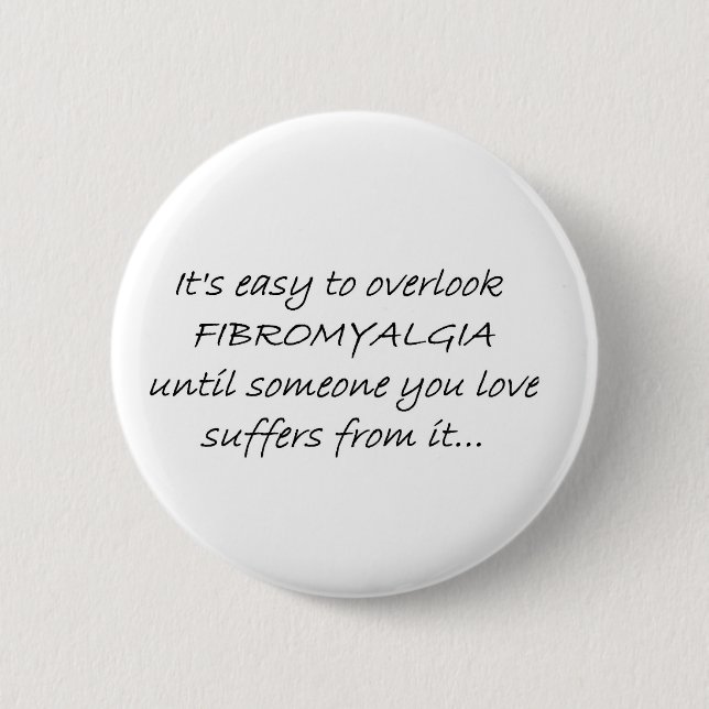 Fibromyalgia Awareness 6 Cm Round Badge (Front)
