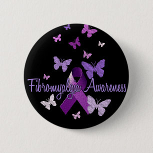 Fibromyalgia Awareness 6 Cm Round Badge