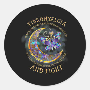 - Fibromyalgia Awareness 7  Classic Round Sticker