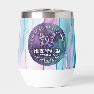 Fibromyalgia Awareness Butterfly Ribbon 