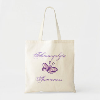 Fibromyalgia Awareness Butterfly Totebag Tote Bag