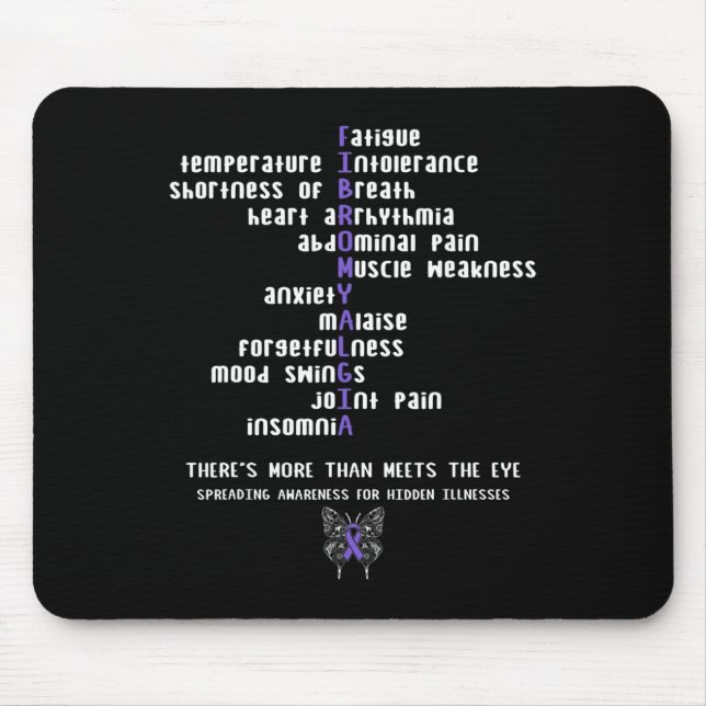 Fibromyalgia Awareness Chronic Illness Gift  Mouse Pad (Front)
