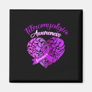 Fibromyalgia Awareness Chronic Pain Women Warrior Magnet