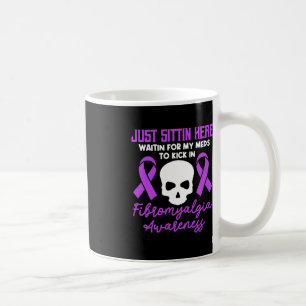 Fibromyalgia Awareness Fibro Warrior Purple Ribbon Coffee Mug