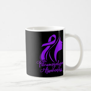 Fibromyalgia Awareness Fibro Warrior Purple Ribbon Coffee Mug