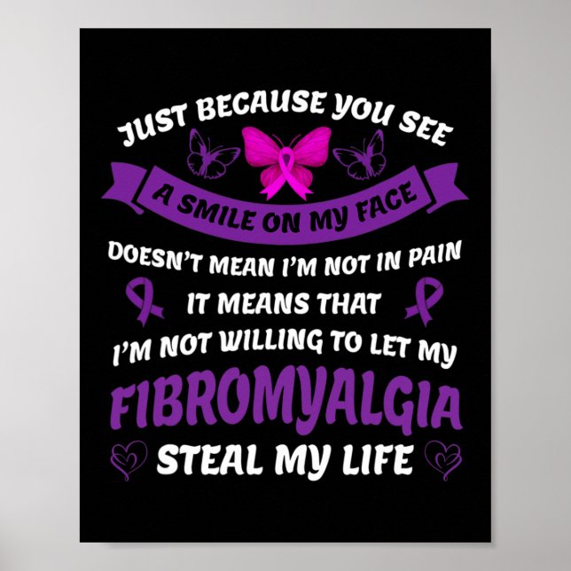 Fibromyalgia Awareness - Fibromyalgia Pain Awarene Poster (Front)