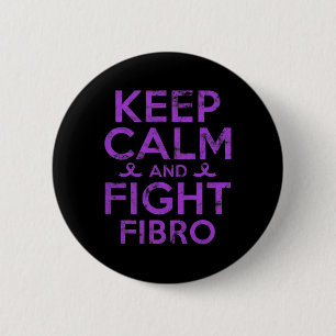 Fibromyalgia Awareness Fight Fibro Fighter Warrior 6 Cm Round Badge
