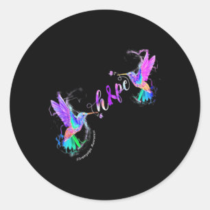 Fibromyalgia Awareness Hope Suicide Prevention  Classic Round Sticker