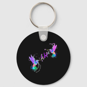 Fibromyalgia Awareness Hope Suicide Prevention  Key Ring