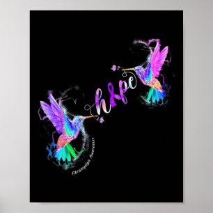 Fibromyalgia Awareness Hope Suicide Prevention  Poster