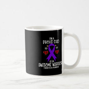Fibromyalgia Awareness I'm A Proud Dad Of Awesome Coffee Mug