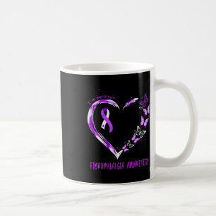 Fibromyalgia Awareness I'm Survivor Heart Ribbon 1 Coffee Mug