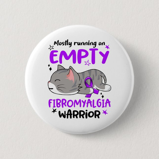 Fibromyalgia Awareness Month Ribbon Gifts 6 Cm Round Badge (Front)