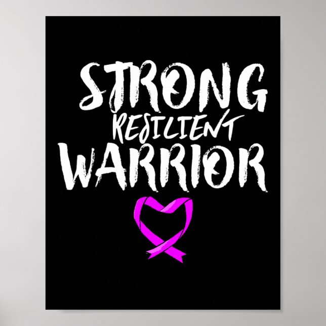 Fibromyalgia Awareness Month Strong Resilient  Poster (Front)