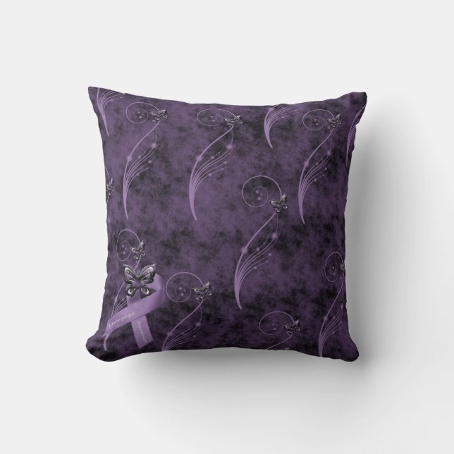 Fibromyalgia Awareness Pillow (Front)