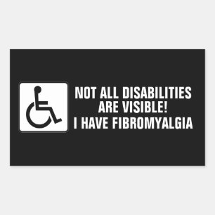 Fibromyalgia Awareness Rectangular Sticker
