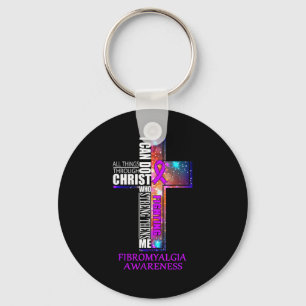 Fibromyalgia Awareness Shirt - Christmas Gift Shir Key Ring