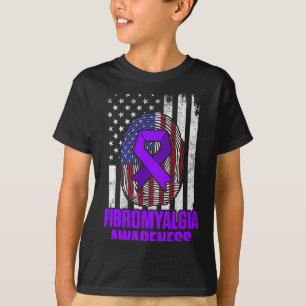 Fibromyalgia Awareness Survivor Proud Warrior 12  T-Shirt