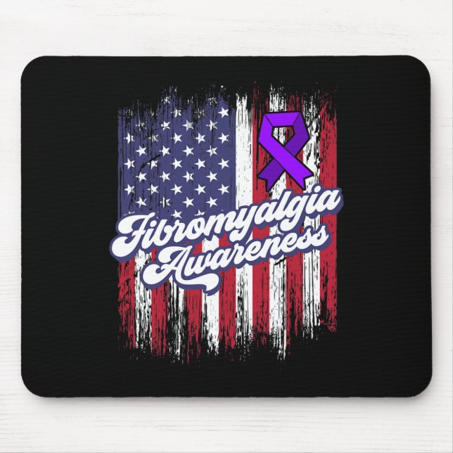 Fibromyalgia Awareness Survivor Proud Warrior 7 Mouse Pad (Front)