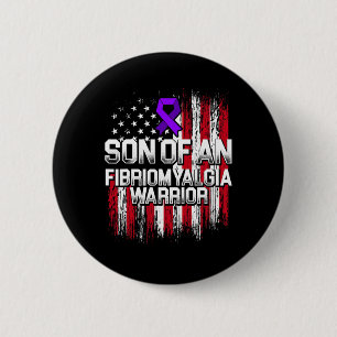 Fibromyalgia Awareness Survivor Son Warrior 4 6 Cm Round Badge