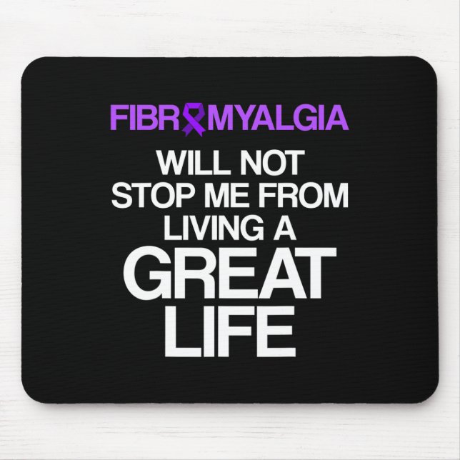 Fibromyalgia Awareness Survivor Stop Warrior 1  Mouse Pad (Front)