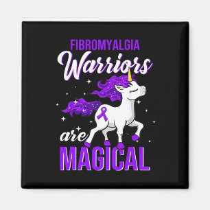 Fibromyalgia Awareness Warrior Fun Unicorn Magnet
