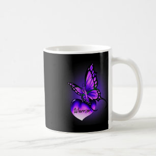 Fibromyalgia Awareness Warrior Purple Ribbon Butte Coffee Mug