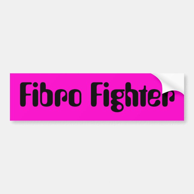 Fibromyalgia  bumper sticker...Fibro fighter Bumper Sticker (Front)