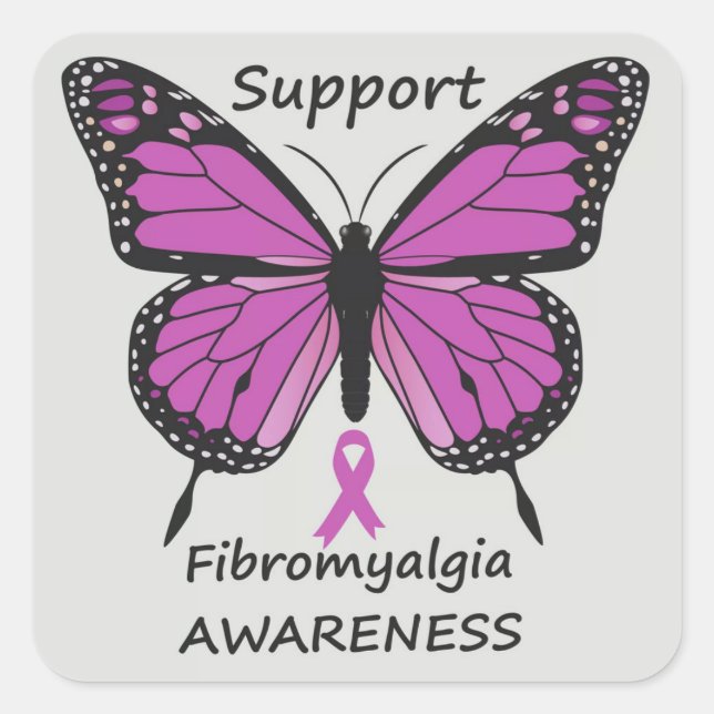 fibromyalgia car sticker (Front)
