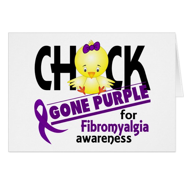 Fibromyalgia Chick Gone Purple 2 (Front Horizontal)