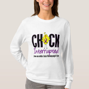 Fibromyalgia Chick Interrupted T-Shirt