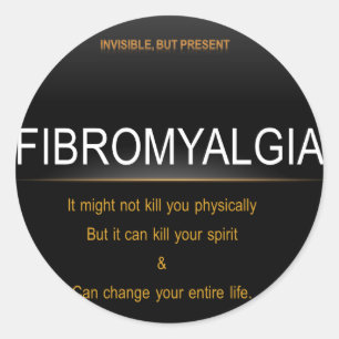 Fibromyalgia Classic Round Sticker