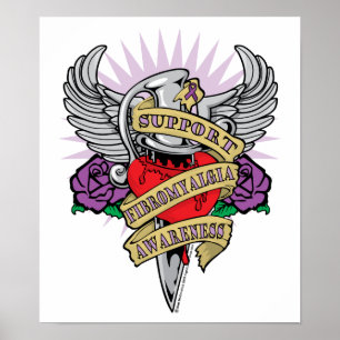 Fibromyalgia Dagger Poster