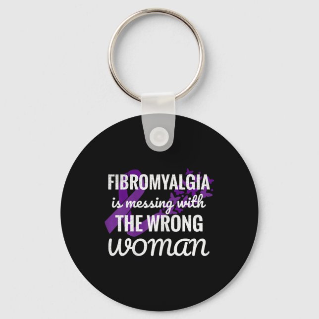 Fibromyalgia Fibro Warrior 1  Key Ring (Front)