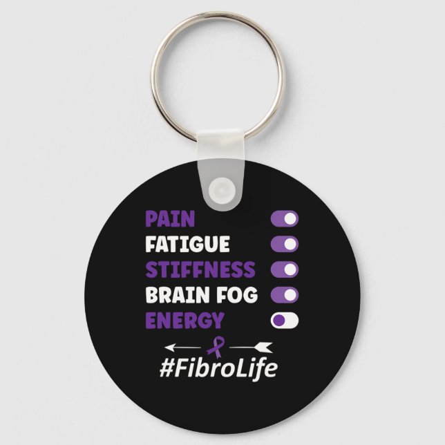 Fibromyalgia Fibromyalgia Awareness  Key Ring (Front)